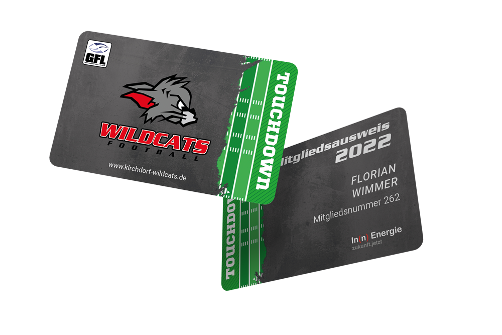 Mitgliedsausweis der Kirchdorf Wildcats